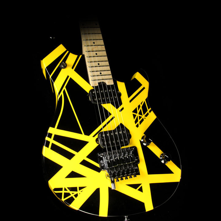 Used EVH Wolfgang Special Electric Guitar Striped Black and Yellow