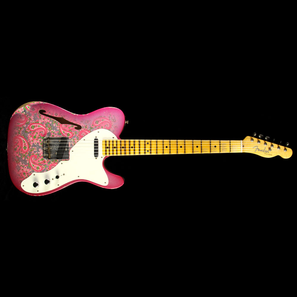 Fender Custom Shop 2016 Limited '50s Thinline Telecaster Relic Electric Guitar Pink Paisley — 2