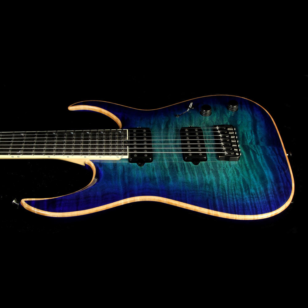 Used 2015 Jackson Misha Mansoor Signature Juggernaut HT7 Quilt Top Electric Guitar Laguna Burst — 4