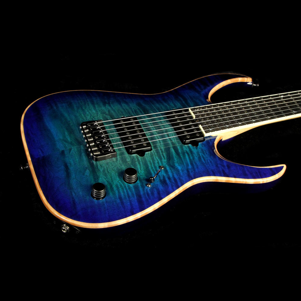 Used 2015 Jackson Misha Mansoor Signature Juggernaut HT7 Quilt Top Electric Guitar Laguna Burst — 5