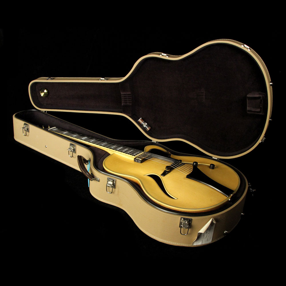Used Hofner Jazzica Custom Archtop Electric Guitar Natural — 6