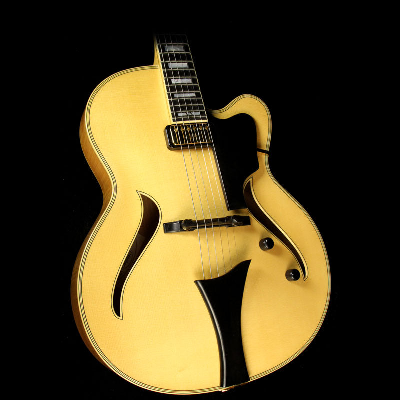 Used Hofner Jazzica Custom Archtop Electric Guitar Natural — 1