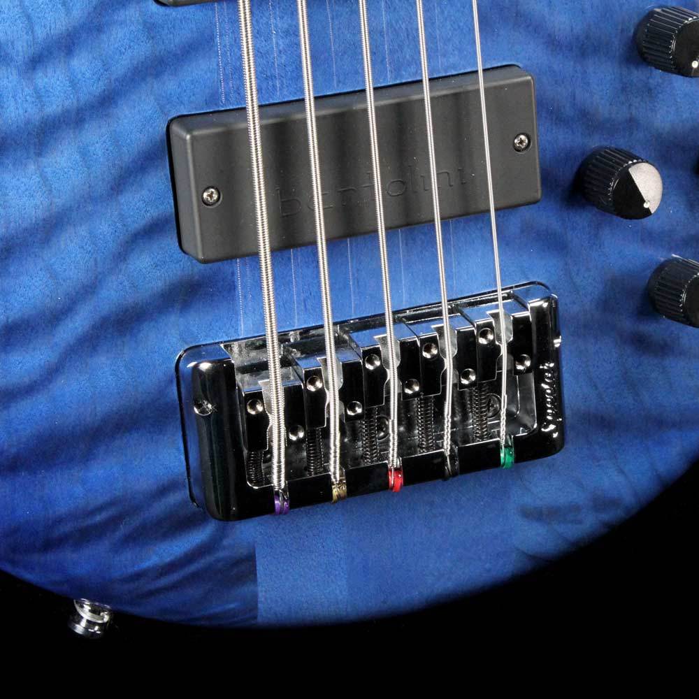 Spector Euro5 LX Electric Bass Guitar Blue Stain Gloss — 4