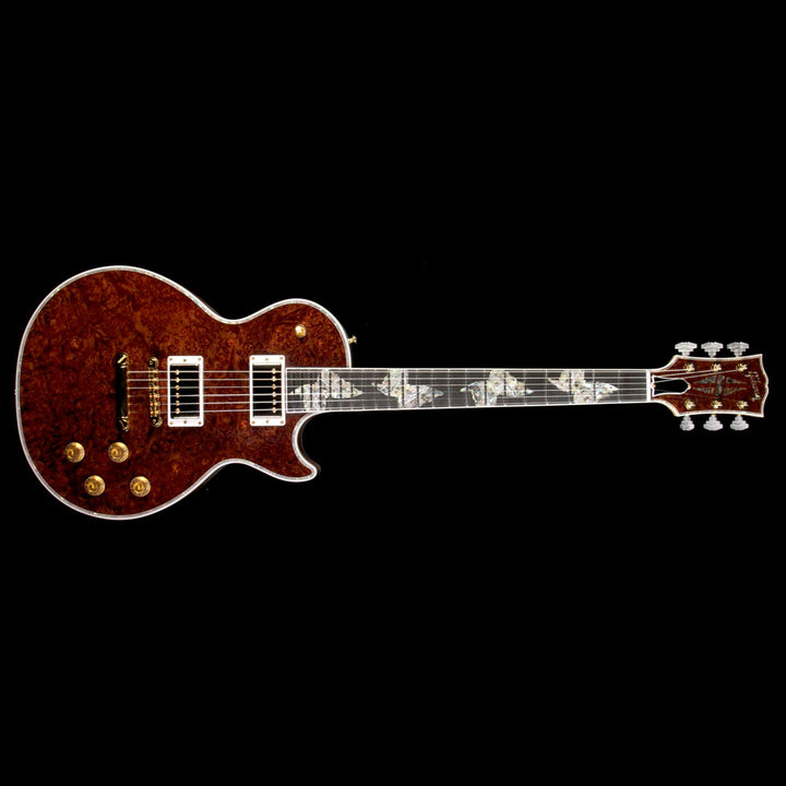 Gibson Custom Shop Les Paul Ultima Butterfly Burl Maple Top Electric Guitar Root Beer Gloss
