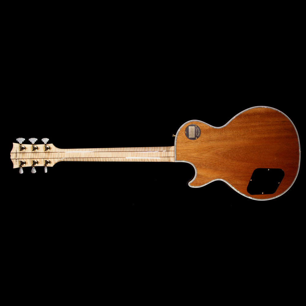 Gibson Custom Shop Les Paul Ultima Butterfly Burl Maple Top Electric Guitar Root Beer Gloss — 3