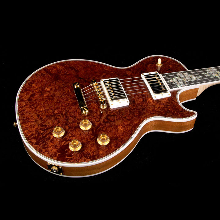 Gibson Custom Shop Les Paul Ultima Butterfly Burl Maple Top Electric Guitar Root Beer Gloss