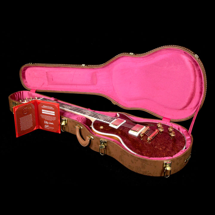 Gibson Custom Shop Les Paul Ultima Butterfly Burl Maple Top Electric Guitar Root Beer Gloss