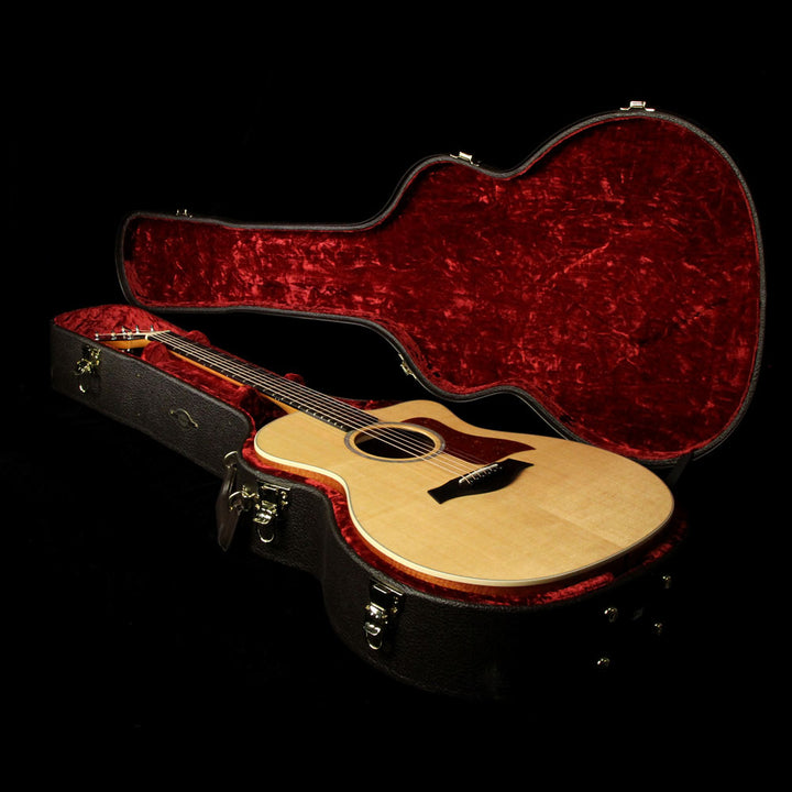Taylor 214ce-FS DLX Grand Auditorium Acoustic Guitar Natural Figured Sapele