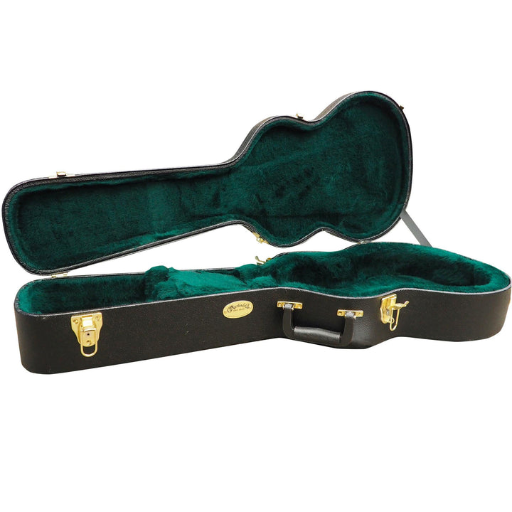 Martin 14-Fret 0 Size 12 and 14-Fret Acoustic Guitar Hardshell Case Black and Green Interior