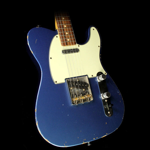 Used 2001 Fender Custom Shop Time Machine 1963 Telecaster Relic Electric Guitar Lake Placid Blue