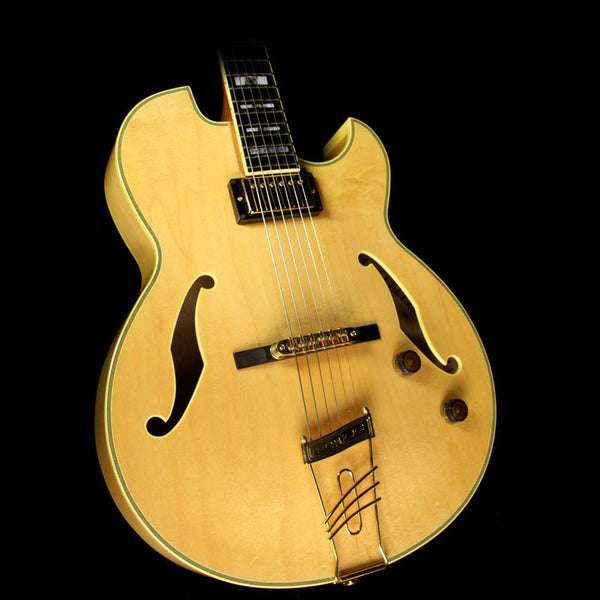 Used Ibanez PM100 Pat Metheny Signature Hollowbody Electric Guitar Natural
