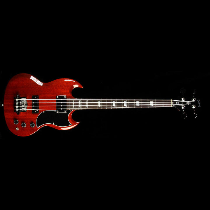 Used 2015 Gibson SG Standard Electric Bass Guitar Heritage Cherry