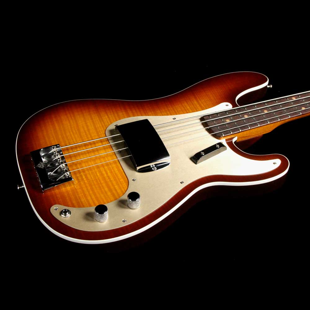 Fender Custom Shop Artisan Postmodern Bass Flame Maple Sunburst — 8