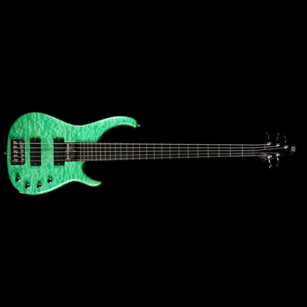 Used Modulus Quantum 5-String Electric Bass Green — 2