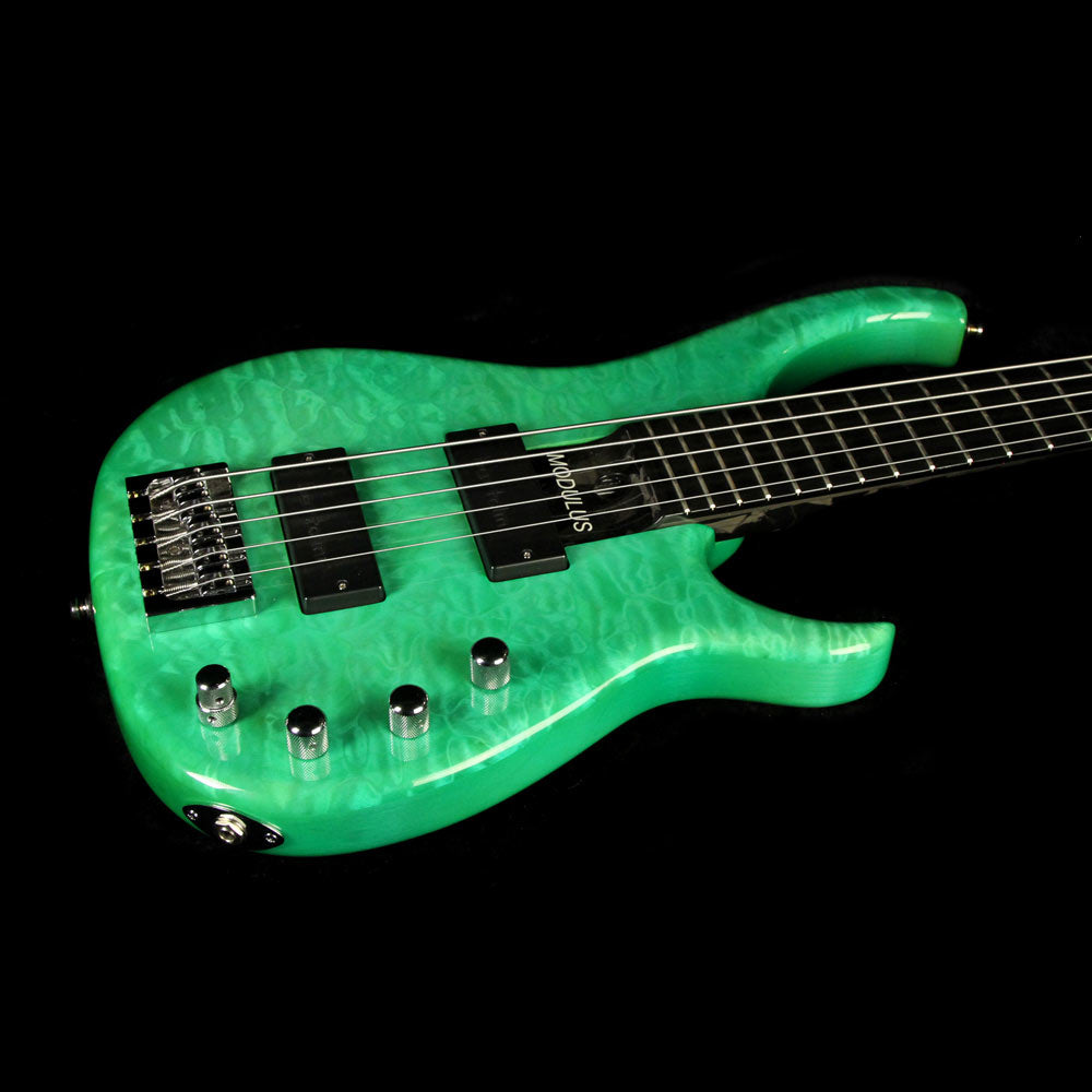 Used Modulus Quantum 5-String Electric Bass Green — 5