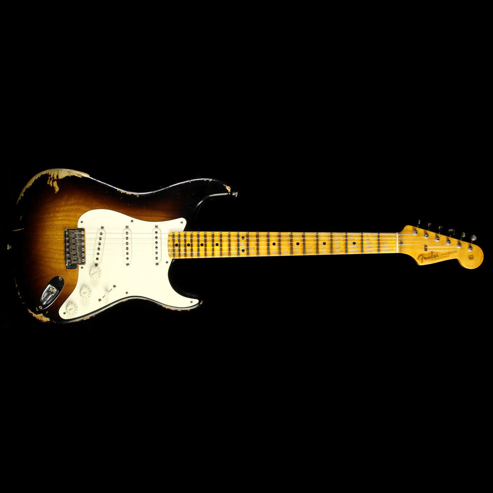 Used 2015 Fender Custom Shop Heavy Relic 1956 Stratocaster Electric Guitar Two-Tone Sunburst — 2
