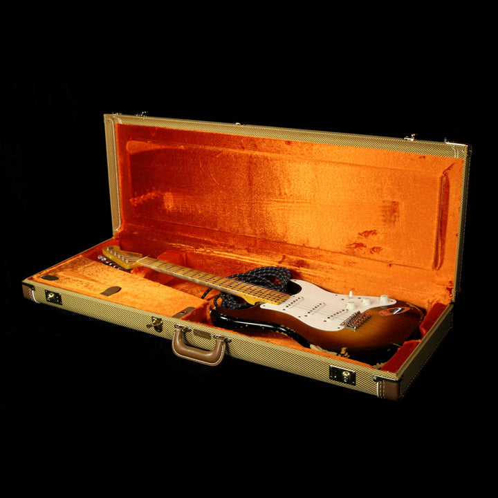 Used 2015 Fender Custom Shop Heavy Relic 1956 Stratocaster Electric Guitar Two-Tone Sunburst