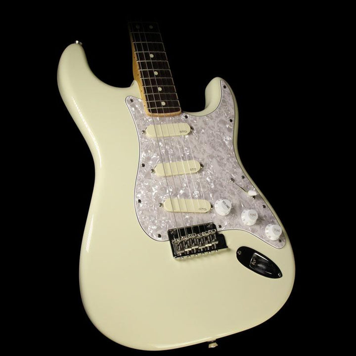 Used 2016 Fender American Standard Channel Bound Stratocaster Electric Guitar Olympic White