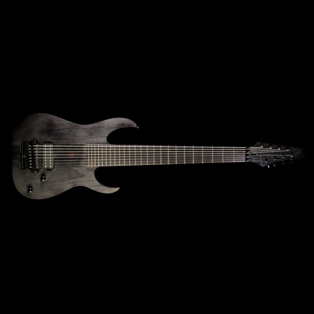 Used Ibanez M8M Meshuggah Signature 8-String Electric Guitar Charcoal Stain — 2