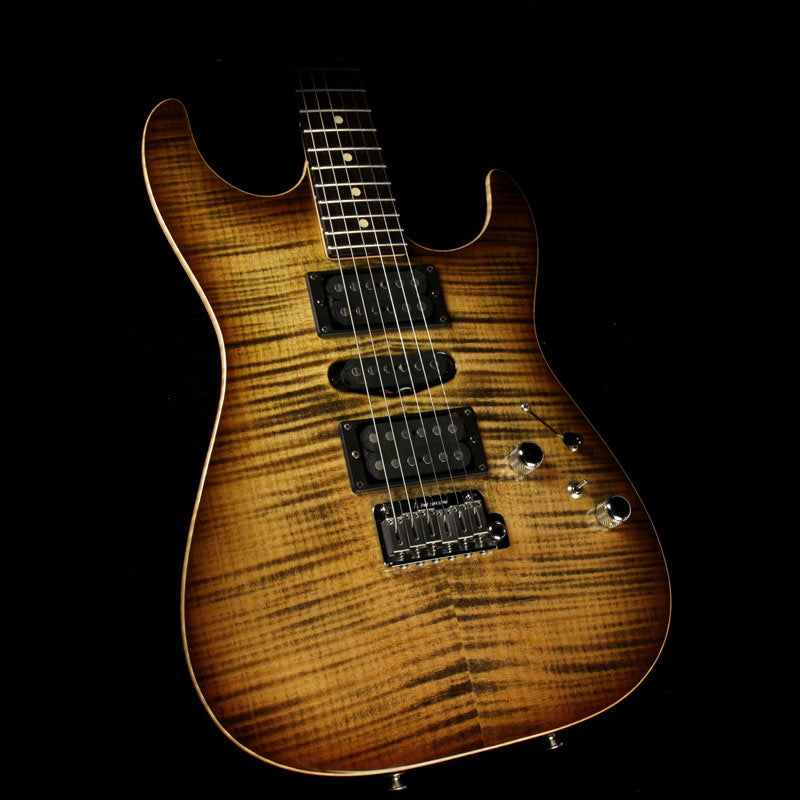 Used 2011 Tom Anderson Drop Top Electric Guitar Light Tiger Eye Burst — 1