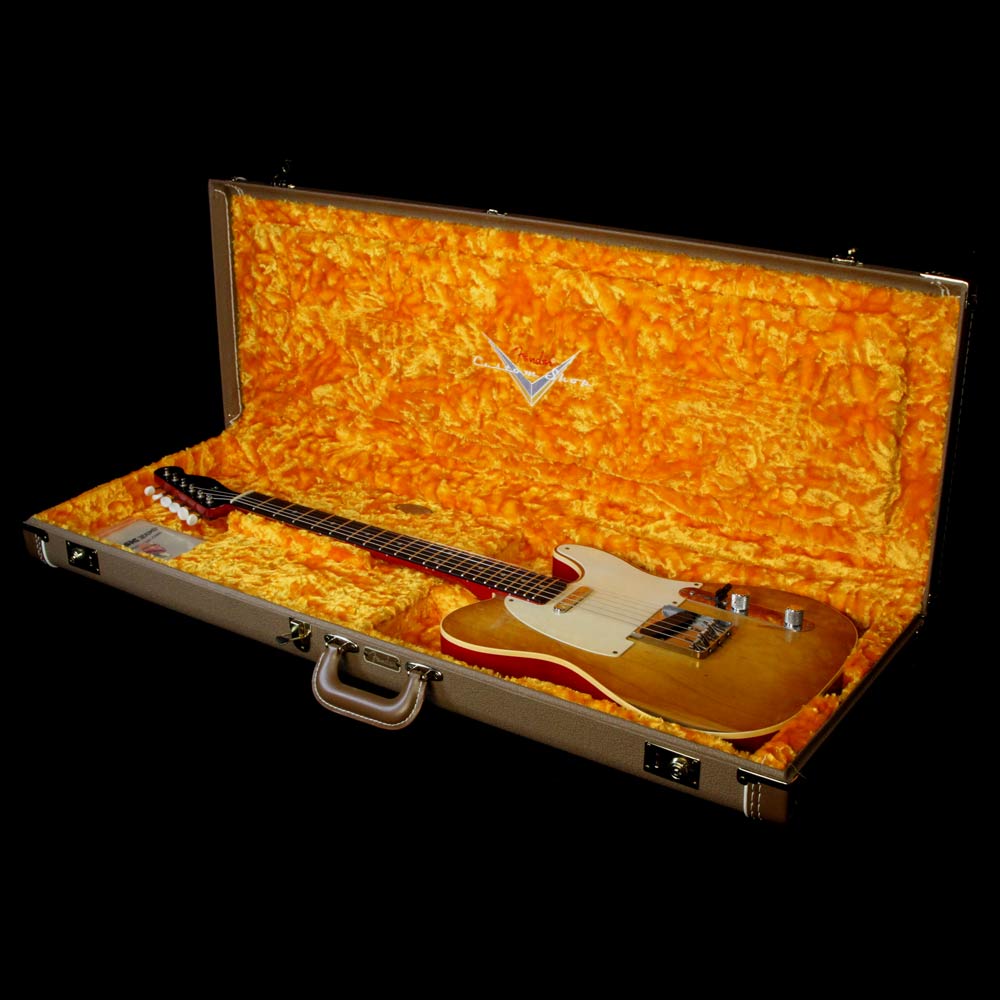 Fender Custom Shop Masterbuilt John Cruz Telecaster Custom Electric Guitar Honey Burst and Aged Cherry — 5