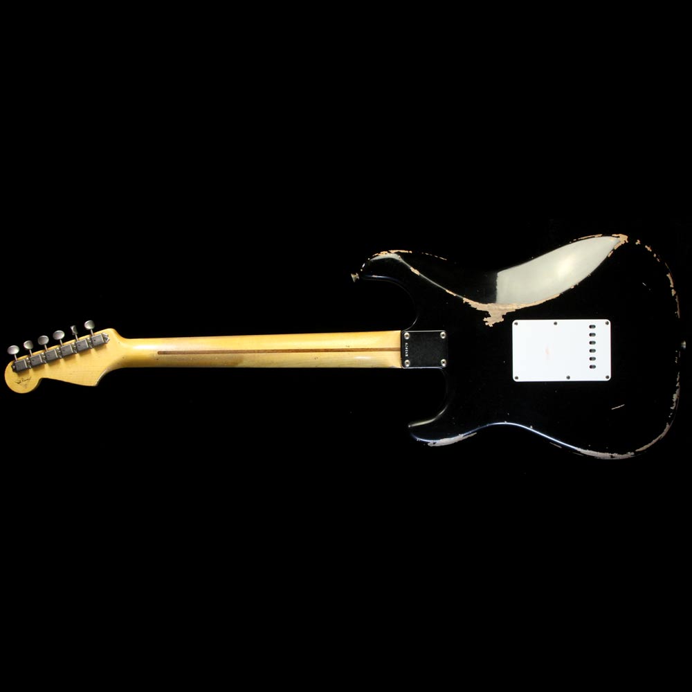 Fender Custom Shop Masterbuilt Todd Krause '56 Active Stratocaster Relic Electric Guitar Black — 3