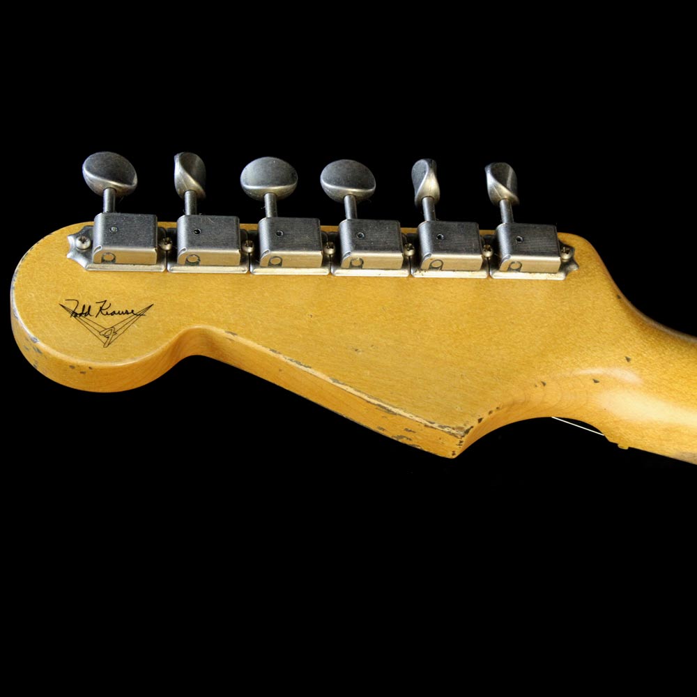 Fender Custom Shop Masterbuilt Todd Krause '56 Active Stratocaster Relic Electric Guitar Black — 5