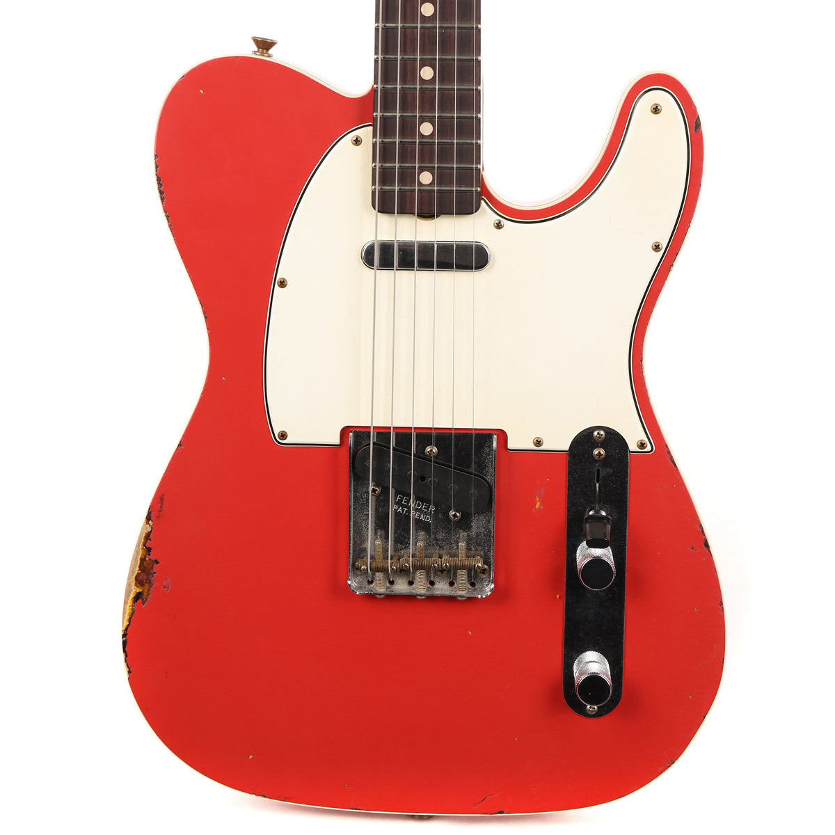 Fender Custom Shop 1962 Telecaster Custom Relic Fiesta Red over 3-Tone Sunburst Masterbuilt Paul Waller — 1