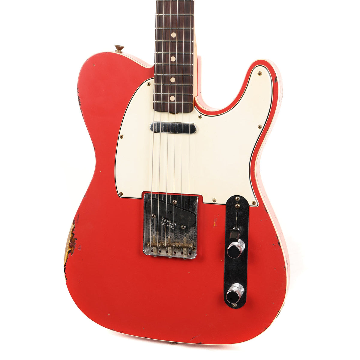 Fender Custom Shop 1962 Telecaster Custom Relic Fiesta Red over 3-Tone Sunburst Masterbuilt Paul Waller — 6