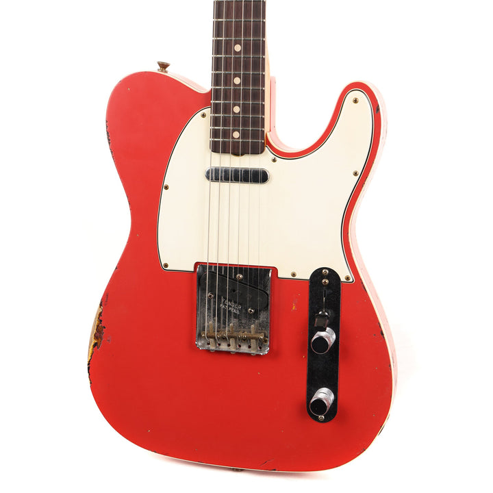 Fender Custom Shop 1962 Telecaster Custom Relic Fiesta Red over 3-Tone Sunburst Masterbuilt Paul Waller