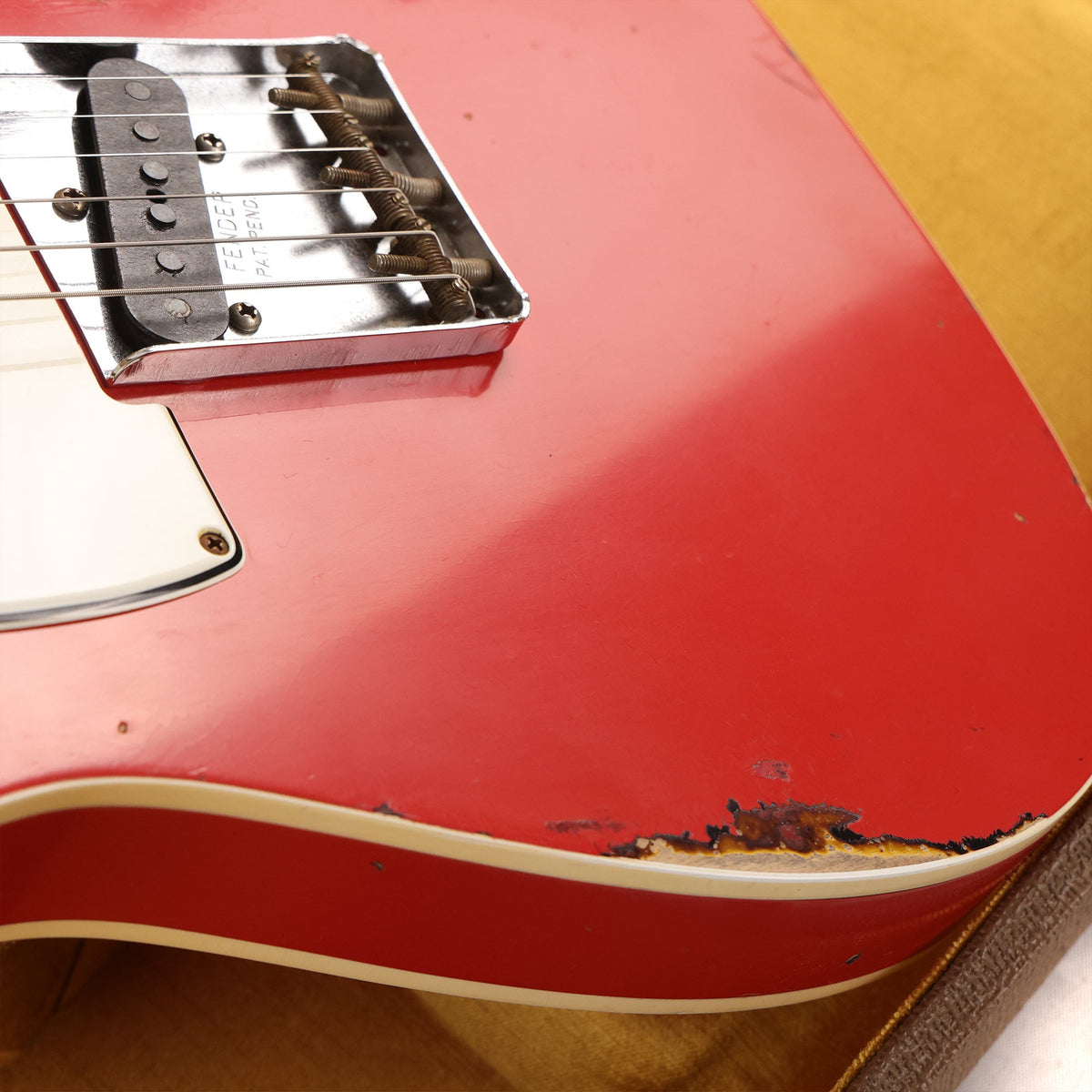 Fender Custom Shop 1962 Telecaster Custom Relic Fiesta Red over 3-Tone Sunburst Masterbuilt Paul Waller — 8