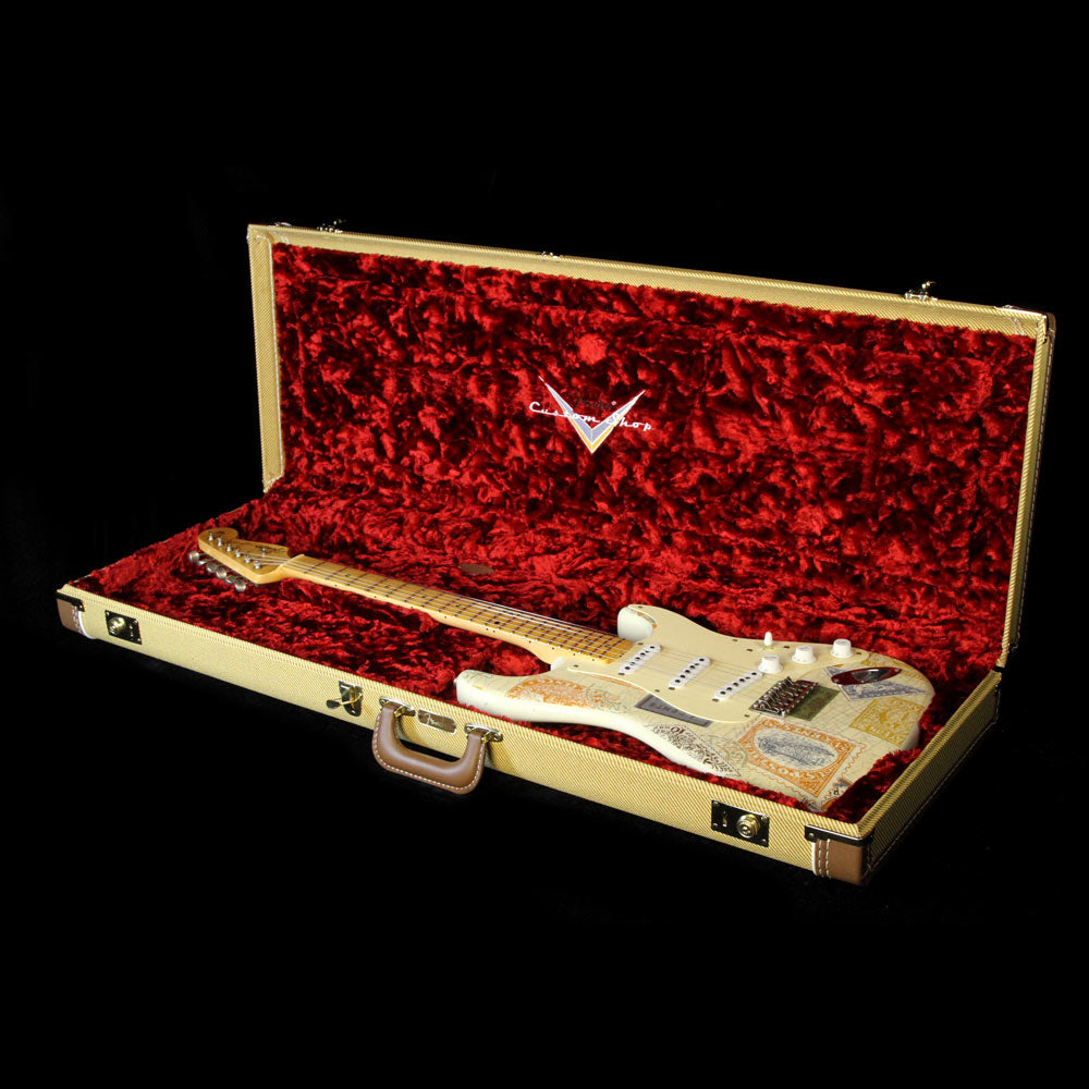 Fender Custom Shop Masterbuilt Yuriy Shishkov Retro Decor Stratocaster Electric Guitar Stamps — 6