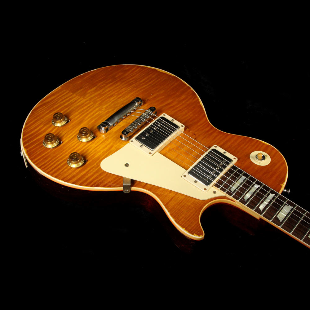 Used Gibson Custom Shop Music Zoo Exclusive #1 Roasted Standard Historic 1959 Les Paul Electric Guitar Page 63 Burst — 7