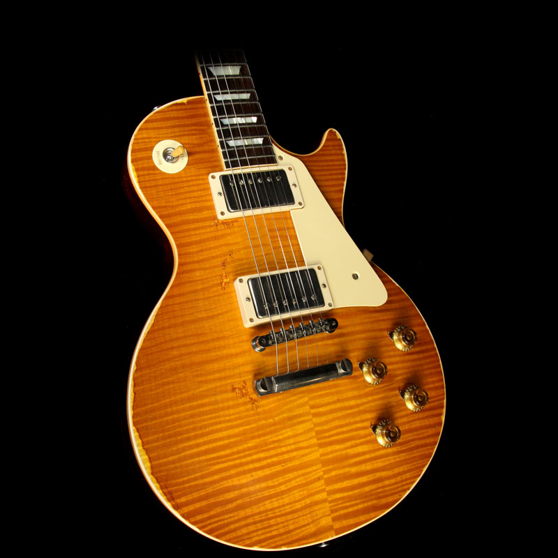 Used Gibson Custom Shop Music Zoo Exclusive #1 Roasted Standard Historic 1959 Les Paul Electric Guitar Page 63 Burst — 1