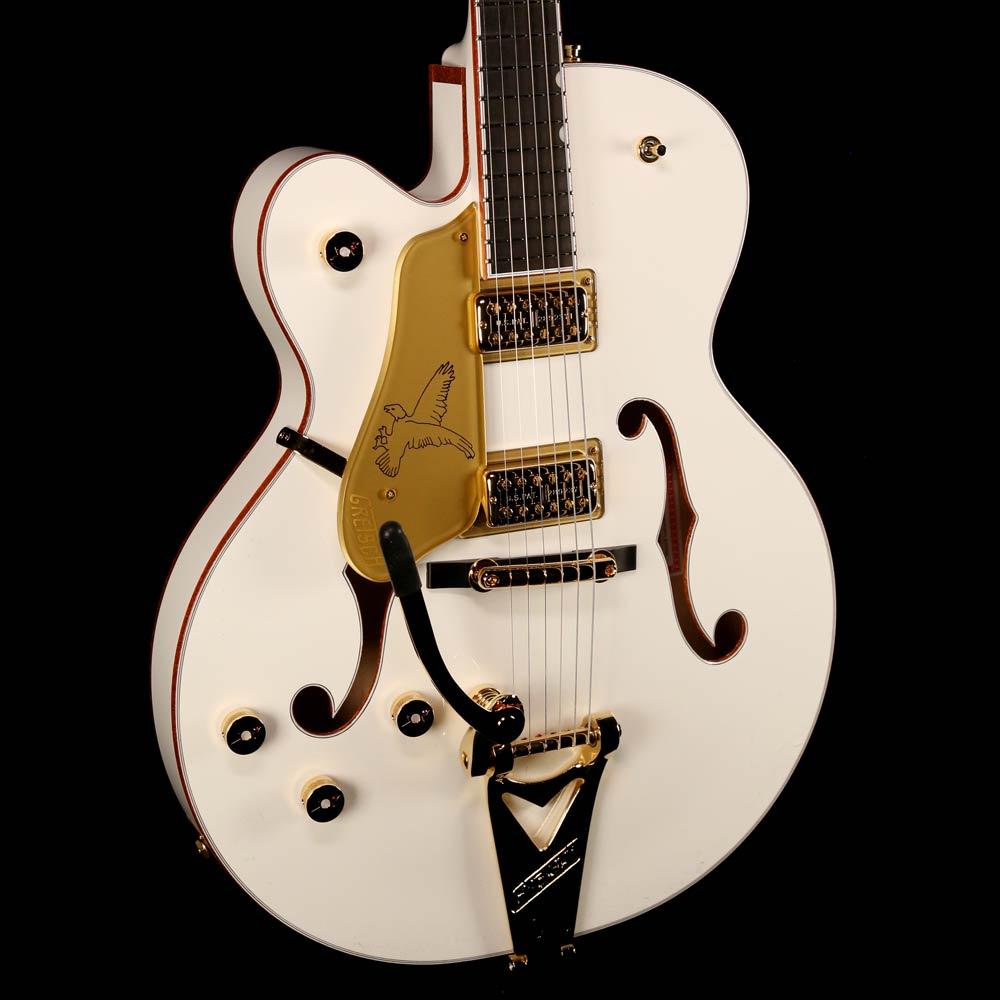 Gretsch G6136T Players Edition White Falcon Left-Handed White — 7