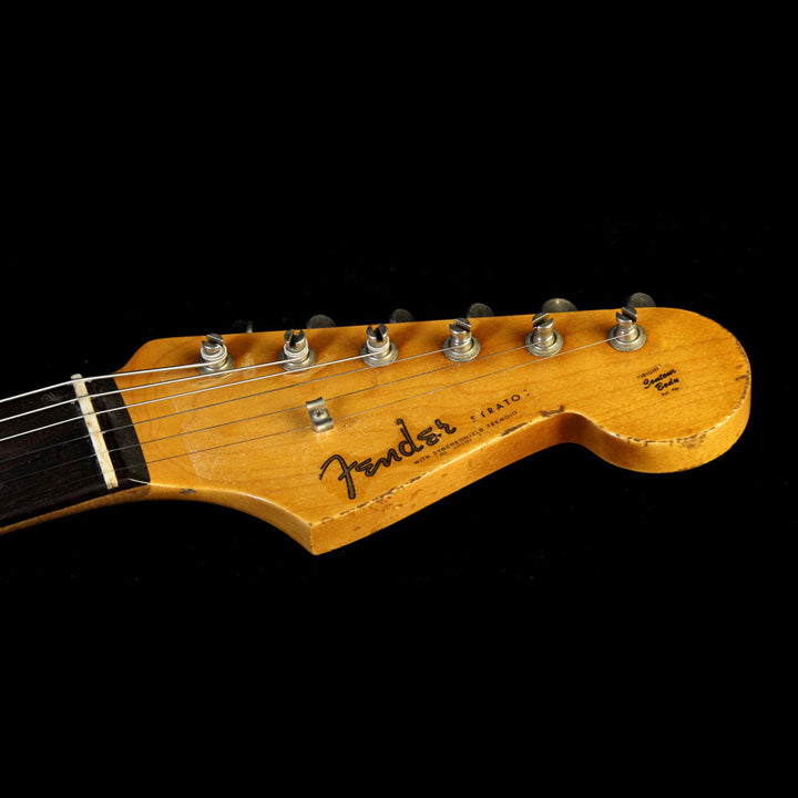 Used Fender Custom Shop Masterbuilt John Cruz Limited Edition Gary Moore Stratocaster Relic Electric Guitar Fiesta Red