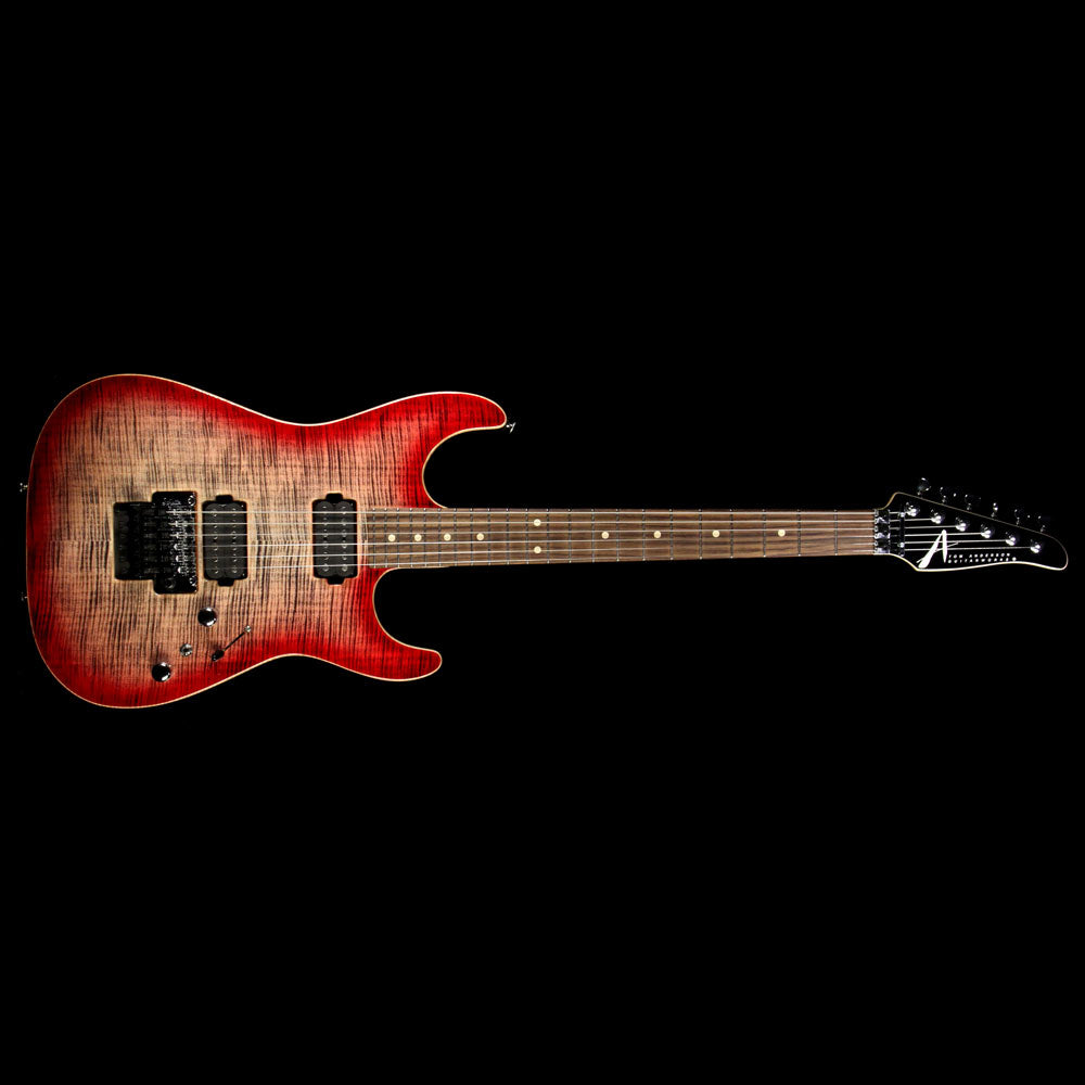 Used 2017 Tom Anderson Guitarworks Drop Top Electric Guitar Natural Black to T-Red Burst — 2