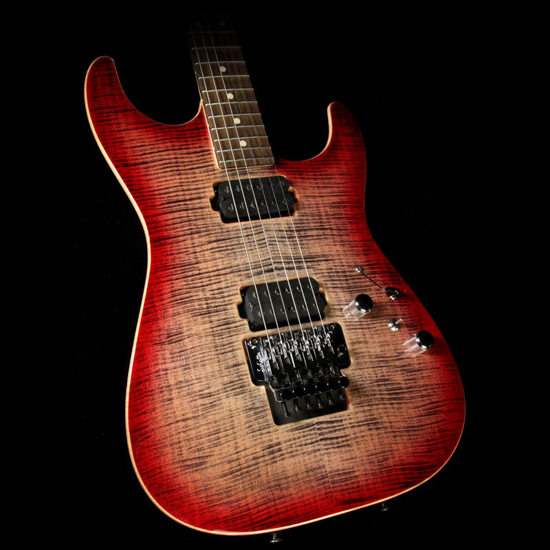 Used 2017 Tom Anderson Guitarworks Drop Top Electric Guitar Natural Black to T-Red Burst — 1