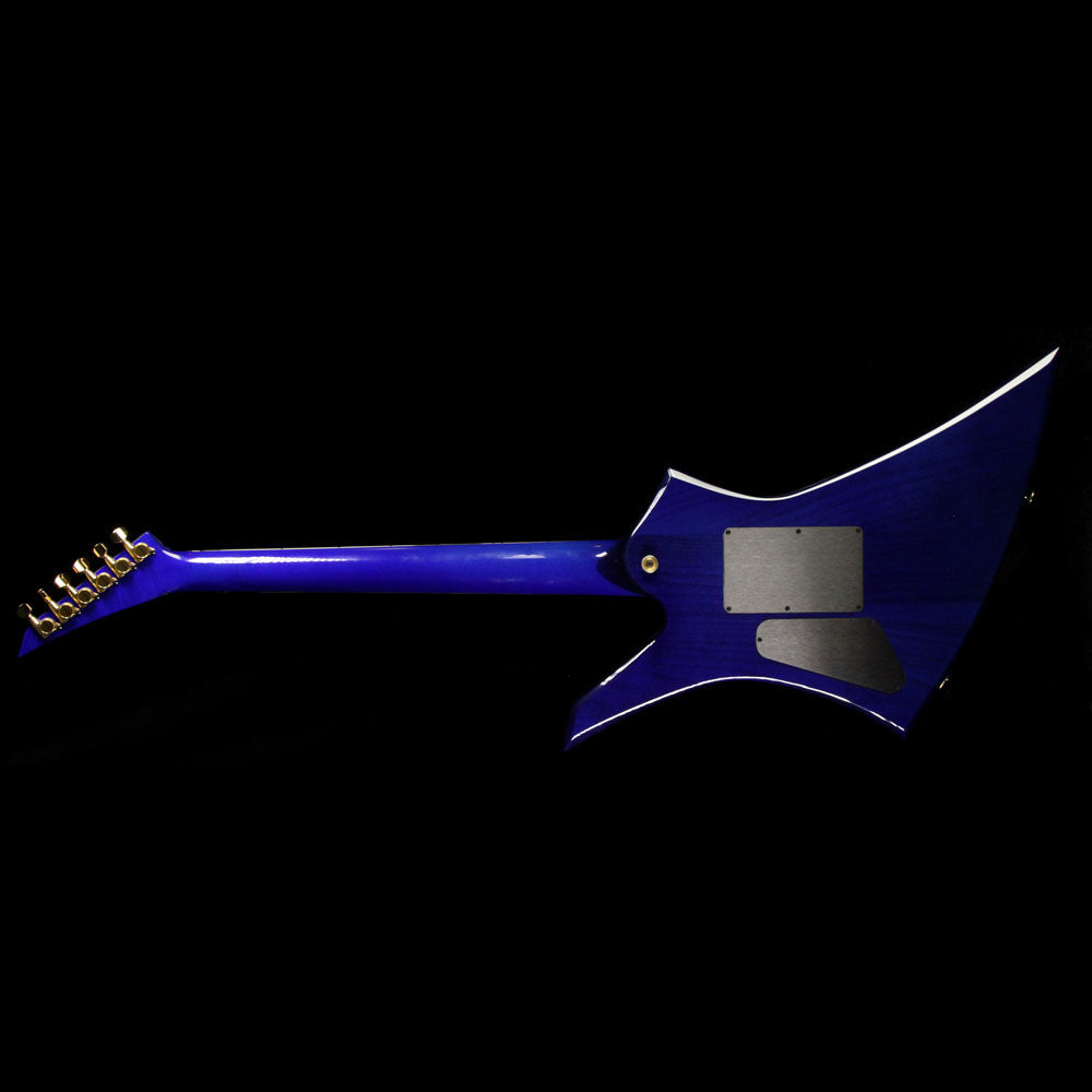 Used Jackson Custom Shop Kelly Electric Guitar Trans Blue Quilt Top — 3