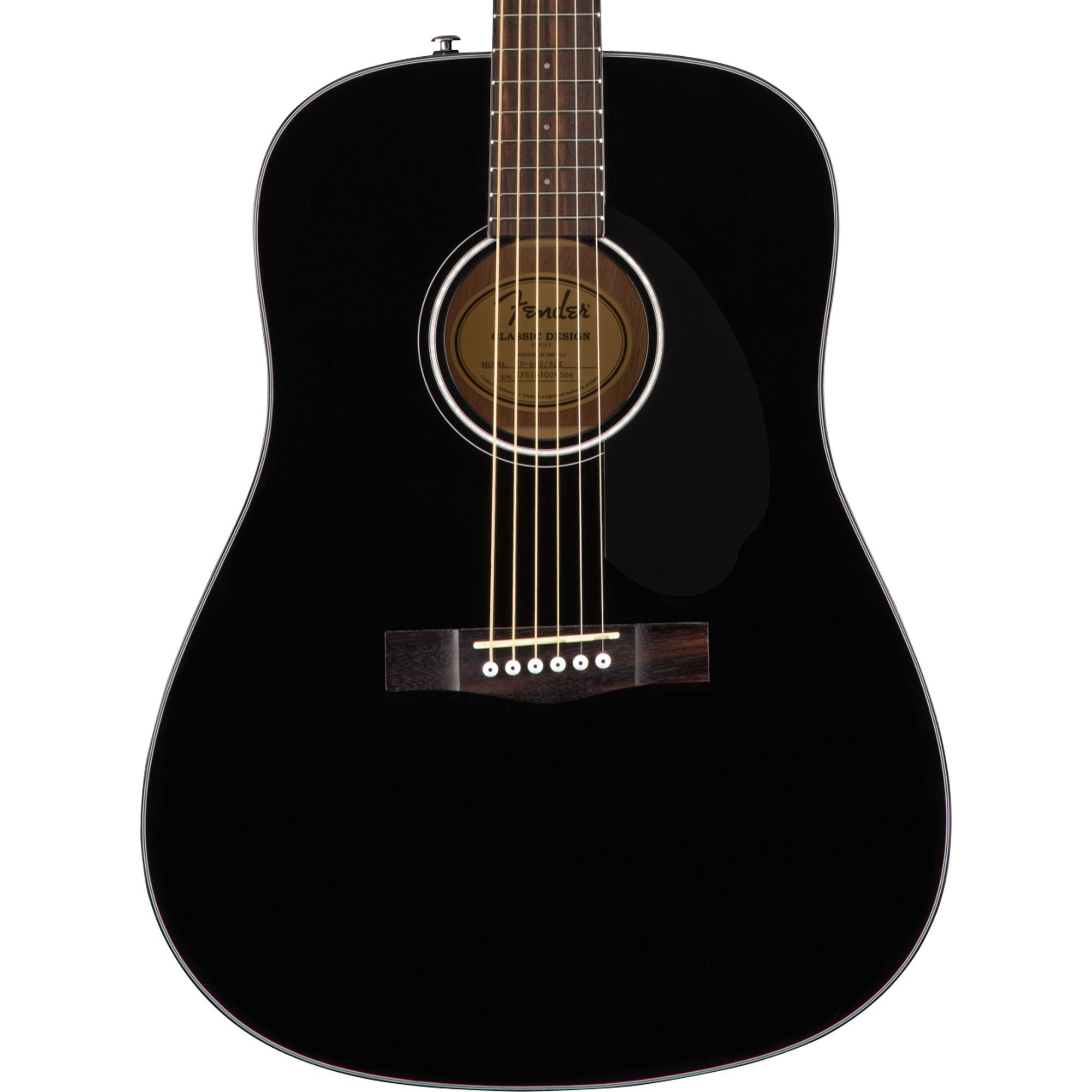 Fender CD-60S Acoustic Guitar Black | The Music Zoo
