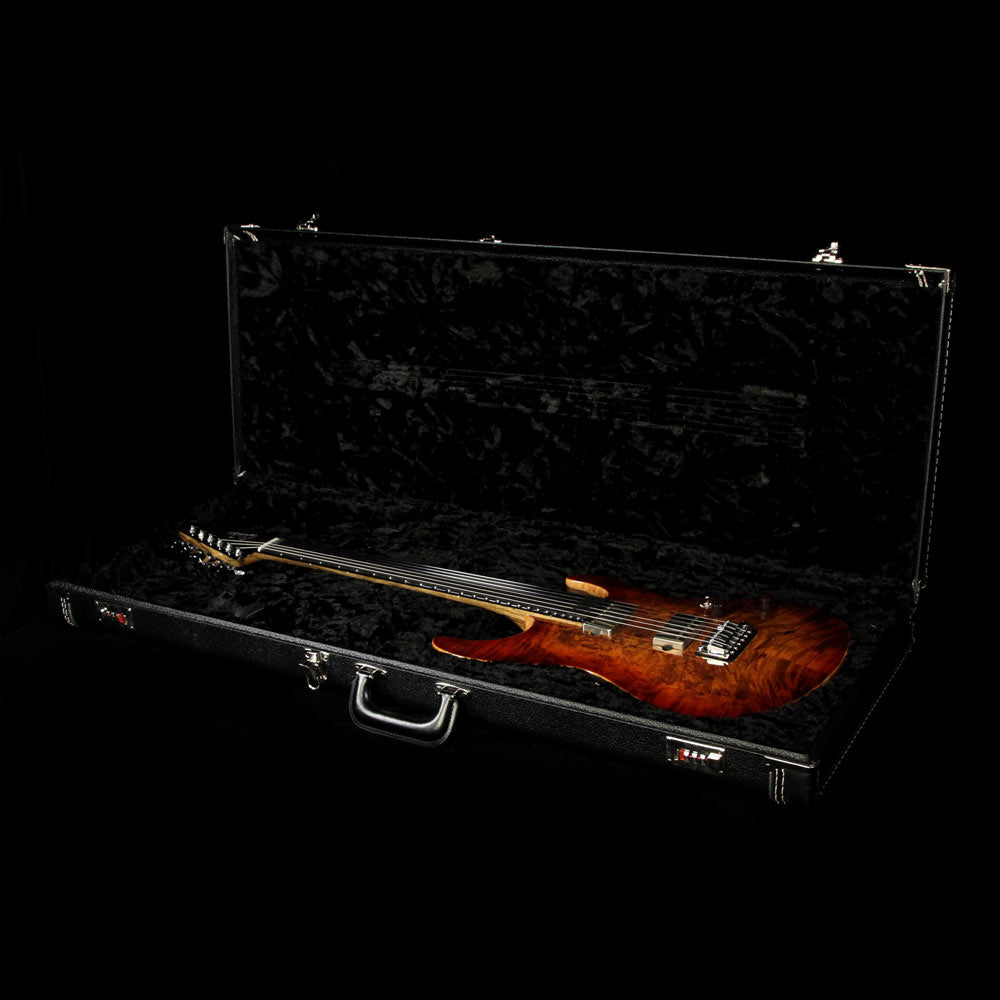 Used Suhr Modern Waterfall Burl Electric Guitar Copperhead Burst — 6