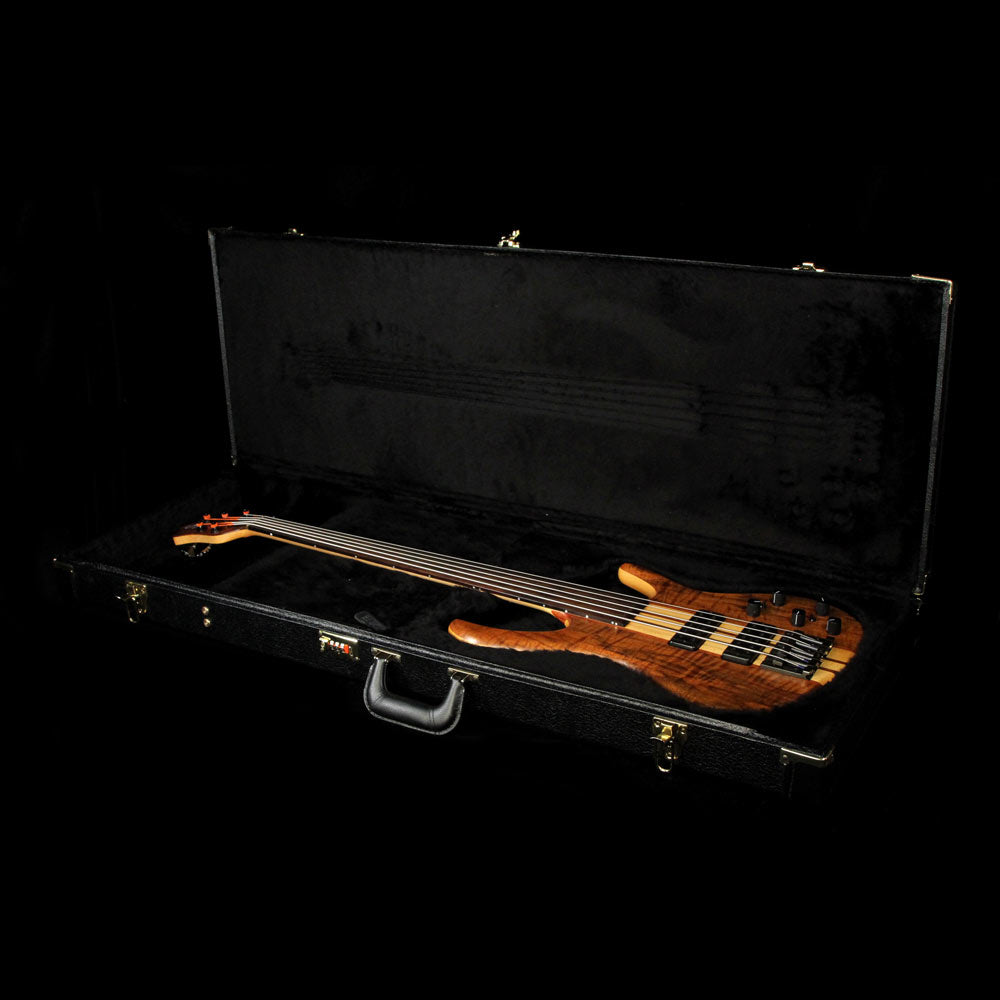 Used 2014 Ken Smith 5-String Fretless GN Electric Bass Guitar Figured Walnut — 5
