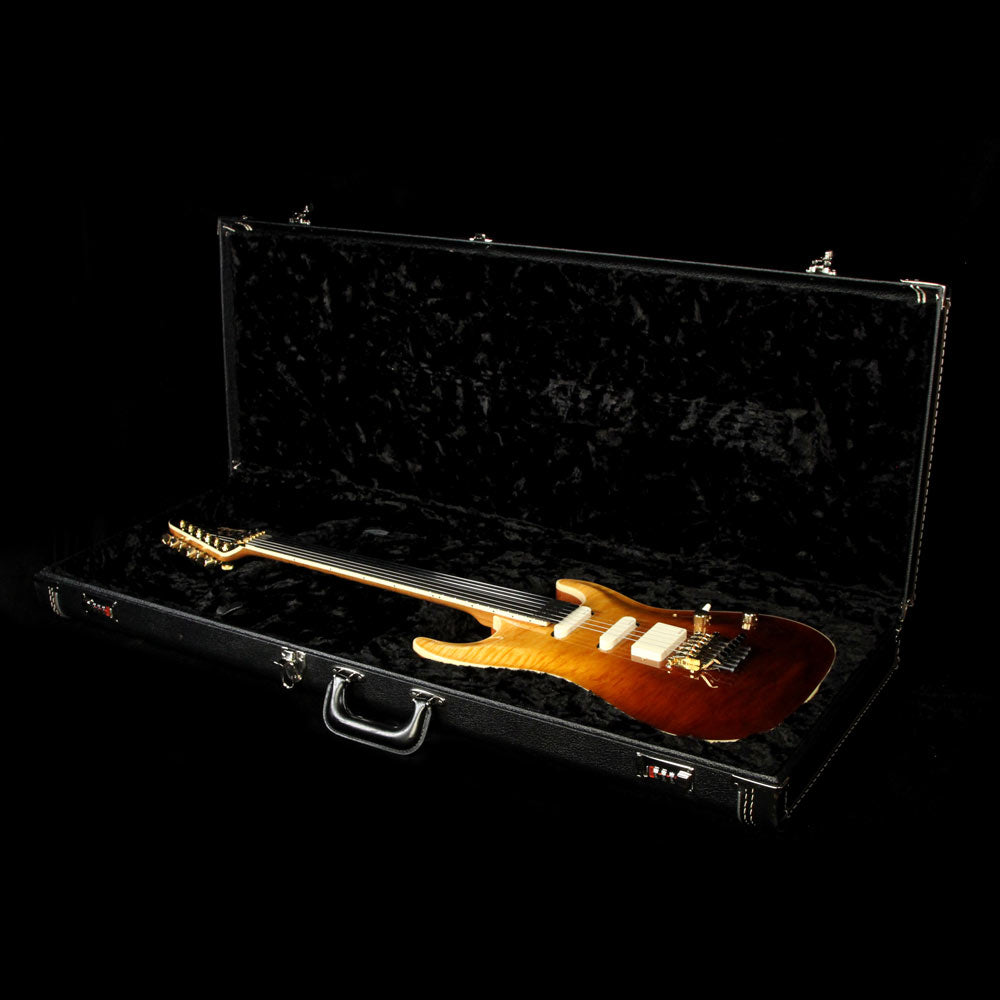 Used 2014 Suhr Standard Carve Top Electric Guitar Trans Honey/Cherry — 6