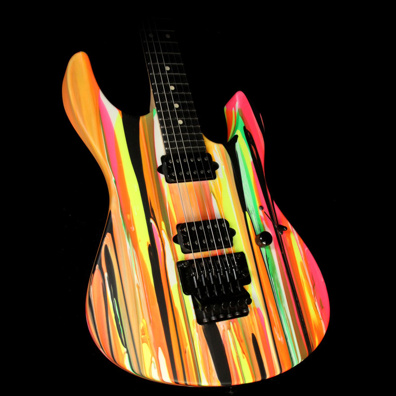 Used 2013 Suhr Modern Custom Black Drip Electric Guitar — 1