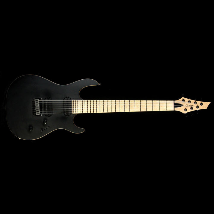 Used 2015 Carvin DC700 7-String Neck Through Electric Guitar Jet Black