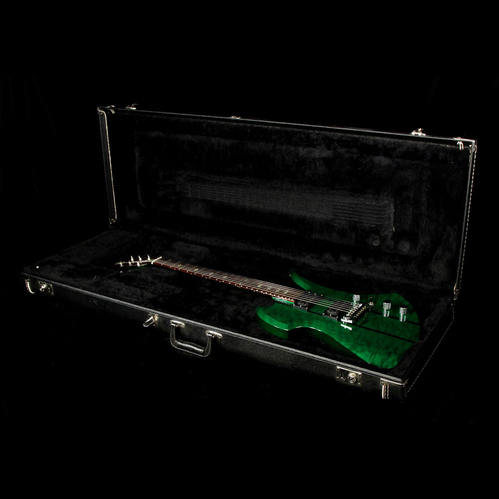 Used B.C. Rich USA Mockingbird Electric Guitar Transparent Green — 6
