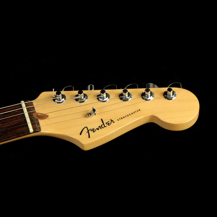 Used 2004 Fender American Deluxe Stratocaster Electric Guitar Chrome Silver