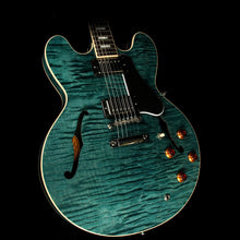 Used Gibson Memphis ES-335 TD Block Figured Electric Guitar Turquoise