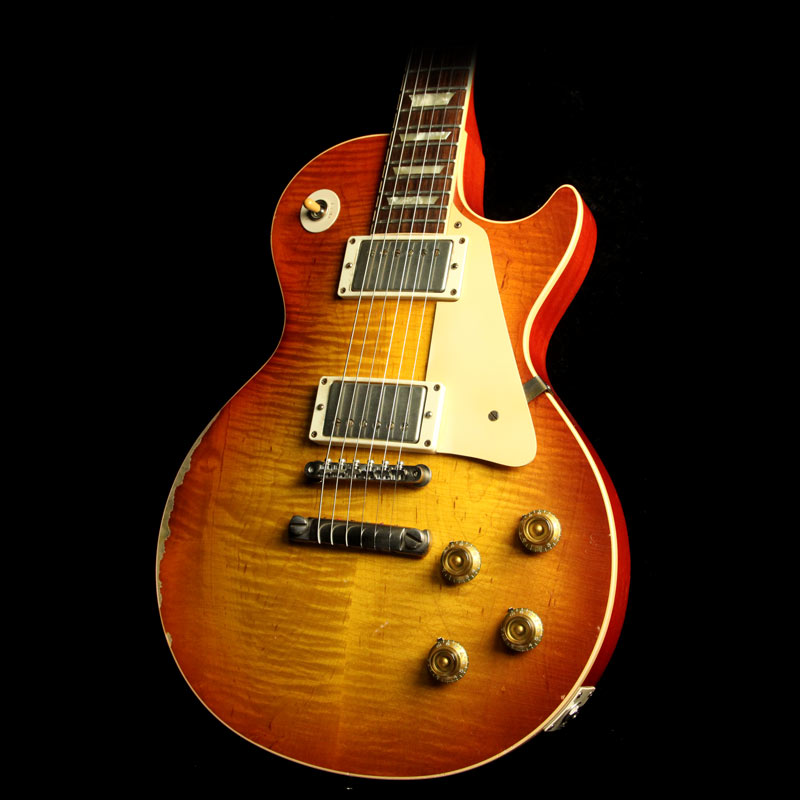 Used 2011 Gibson Custom Shop Murphy Aged Historic 1959 Les Paul Electric Guitar Sunrise Tea — 1
