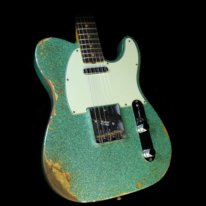 Fender Custom Shop 2017 Limited 1963 Telecaster Heavy Relic Guitar Seafoam Sparkle